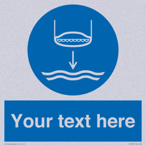 Custom Lower lifeboat to the water in launch sequence